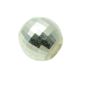 Bolas plata diamantada
