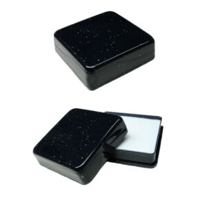 Caja Plástico Azul y Plateada