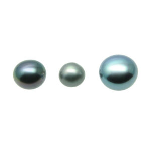 Perla gris botón 1/2 taladro cultivo chino