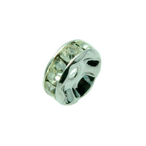 Rondel Separador Latón/Plateado Con Símil (varios tamaños)