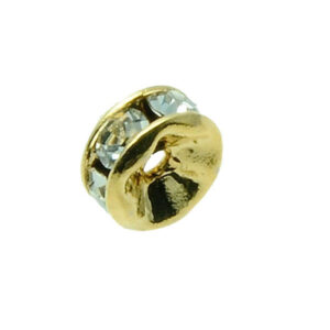 Rondel Separador Latón/Dorado con símil